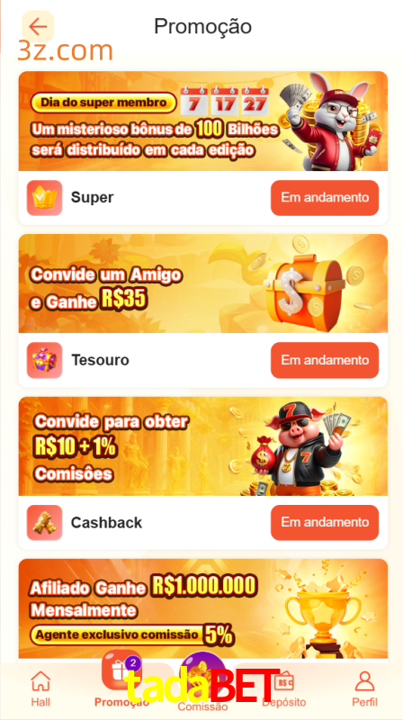 Bônus e Promoções